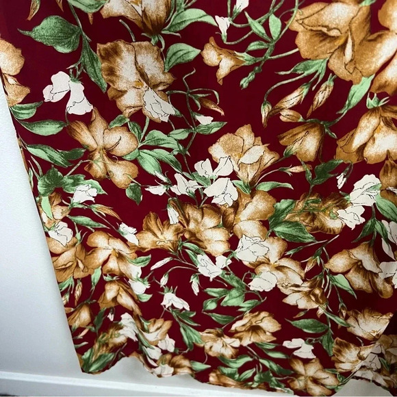 Altar'd State Womens Floral Maxi Dress Short Sleeve Off the Shoulder Lined Small - Picture 10 of 11